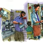 Employés à la gare