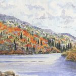 Québec, rivière en automne